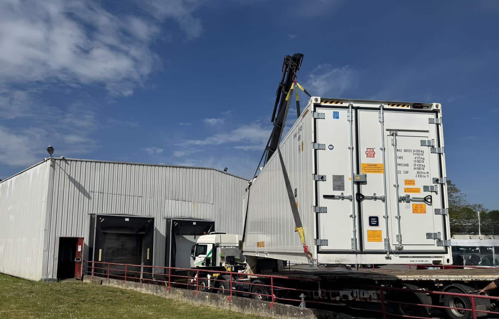 installation conteneur frigorifique