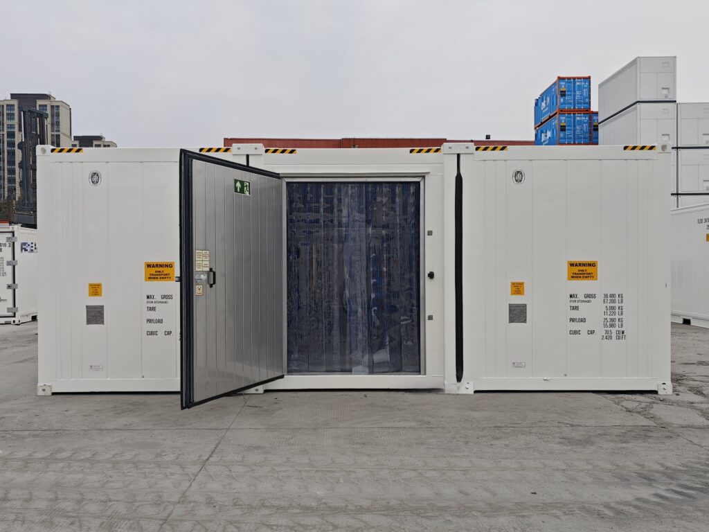 Chambre froide en containers frigorifiques