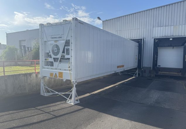 location container frigorifique à quai